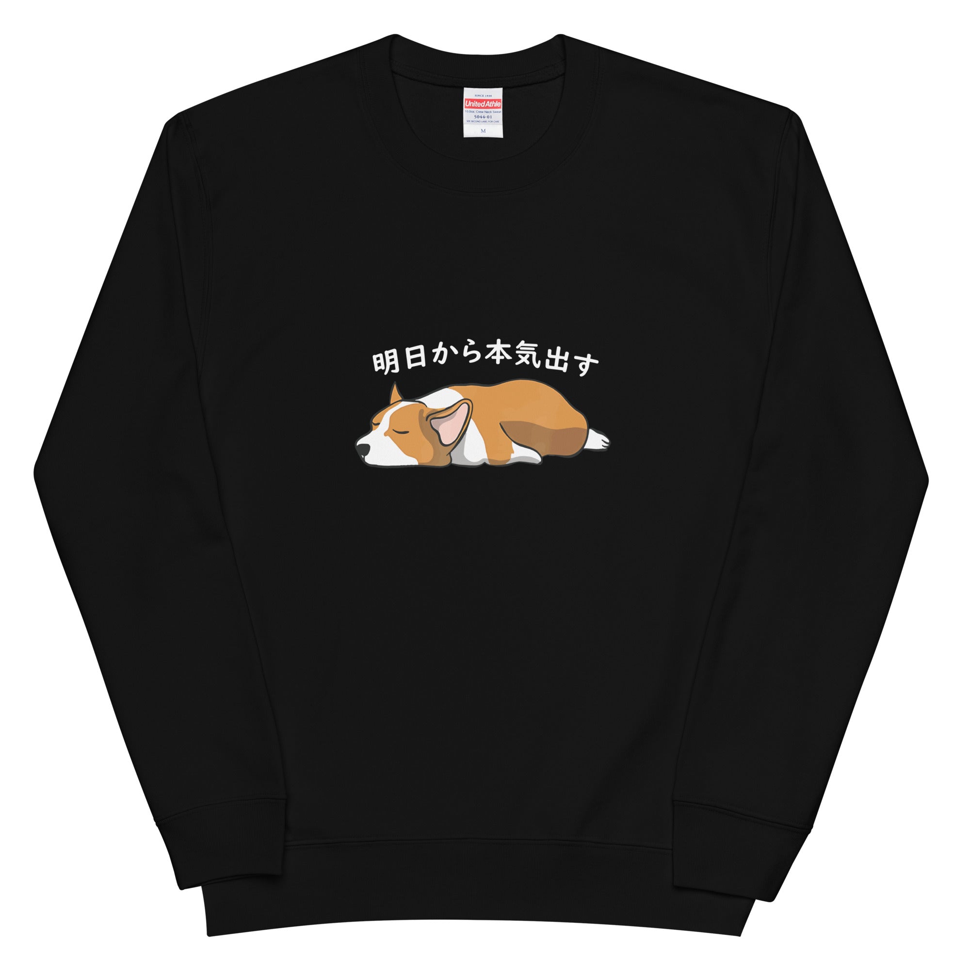犬 トレーナー いぬ かわいい 犬イラスト Corgi犬 コーギー 明日から本気出す